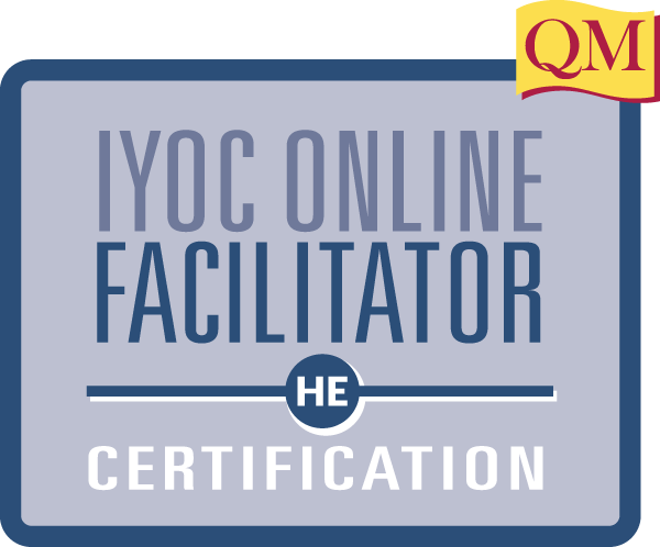 IYOC online facilitator certification text in blue box