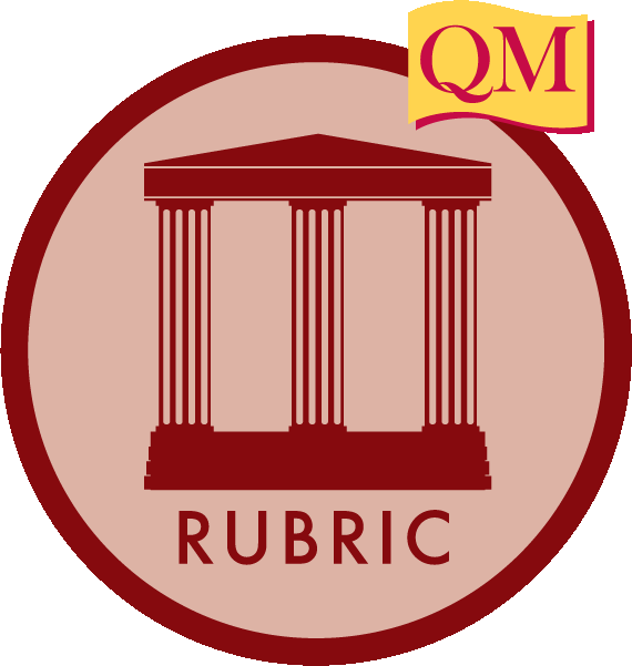 K-12 rubric with three pillared structure in circle