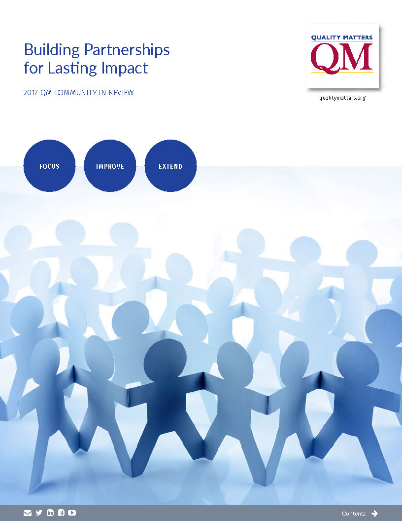 2017 QM Community in Review report cover