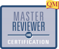 master reviewer certification in blue square