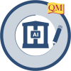 pencil drawing circle with AI tag in center